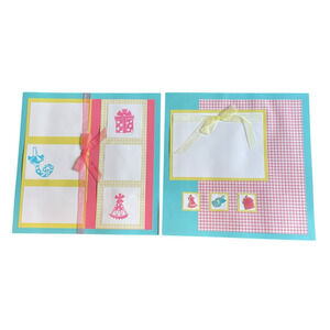 Happy‎ Birthday Scrapbook Premade Layout 12x12 pages Close To My Heart 2 Page